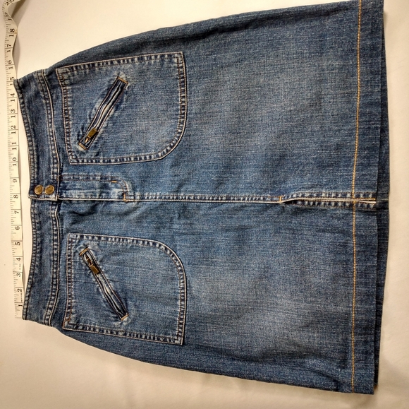 Lauren Jean Co. Ralph Lauren Denim Skirt 6 - Picture 3 of 5